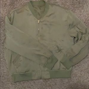 satin bomber jacket